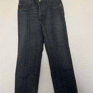 Levi's women Straight Black Jeans